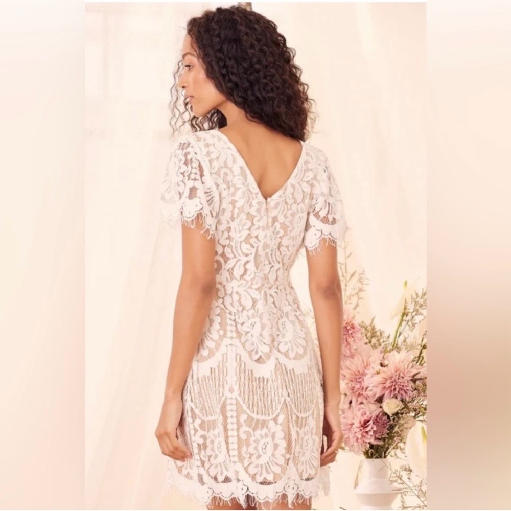 entro Blush Lace Mini Dress - Picture 2 of 5